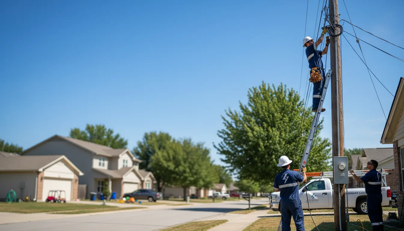 Residential electrician providing installation services in Roscoe, TX